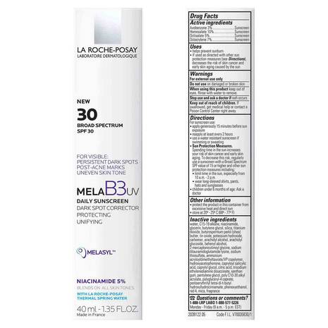 La Roche-Posay MELA B3 Soin SPF30 40ml – daily anti-aging moisturizer with sun protection and dark spot correction