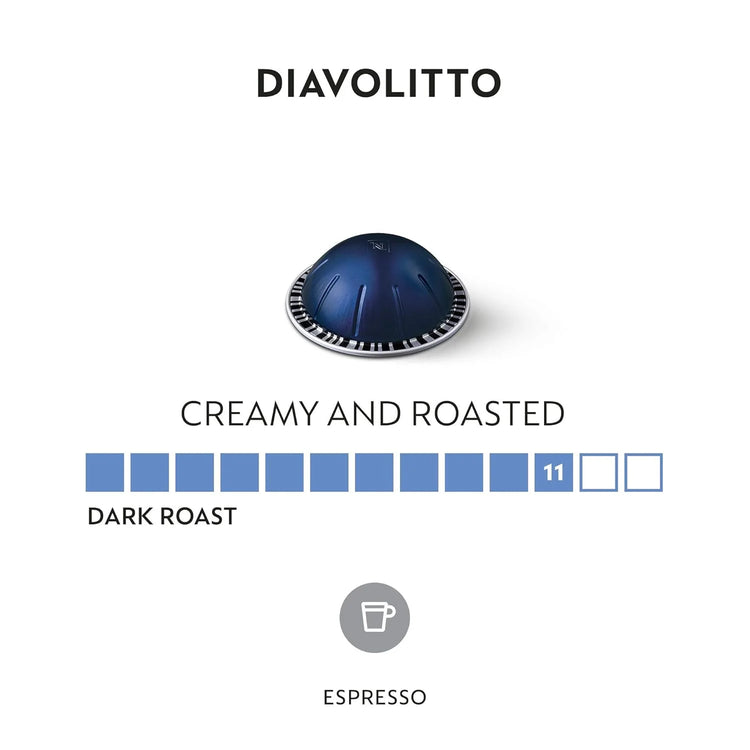 Nespresso VertuoLine Diavolitto Dark Roast Espresso Capsules