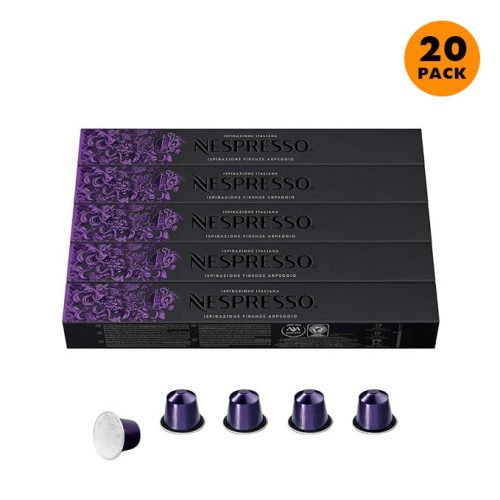 Nespresso Original Line, Ispirazione Arpeggio Intenso, Dark Roast Coffee, 200 Capsules