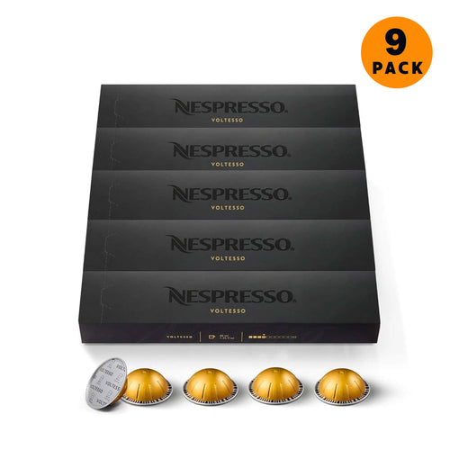 Nespresso Vertuo Line Voltesso , Mild Roast Espresso Coffee, 90 Capsules