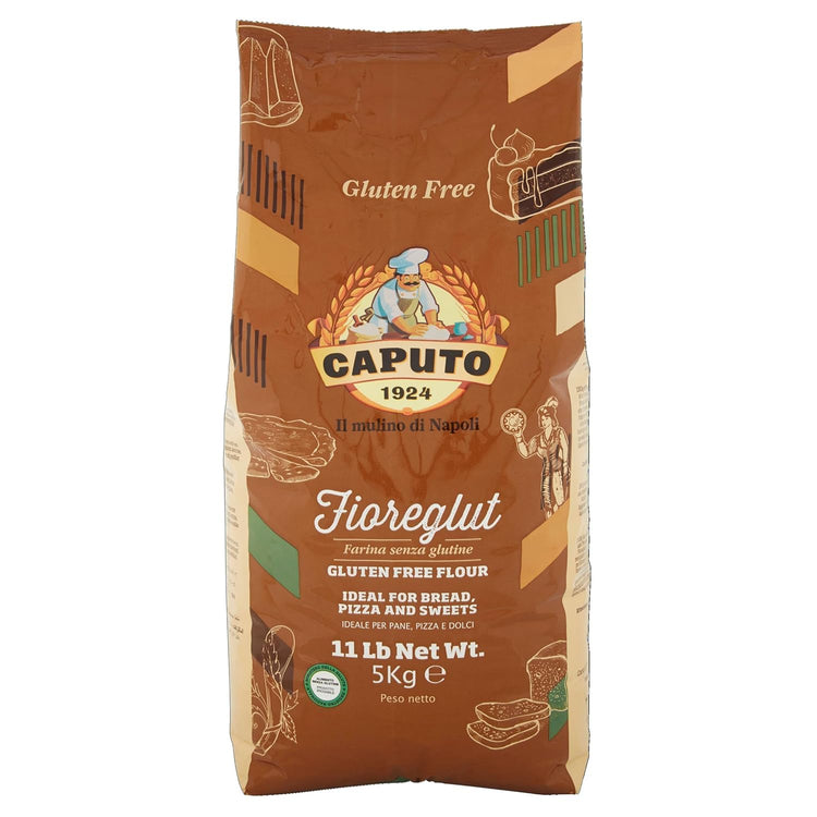 Antimo Caputo Gluten Free Pizza Flour 11 Lb Bulk - All Natural Multi Purpose Flour & Starch Blend for Baking Pizza, Bread, & Pasta