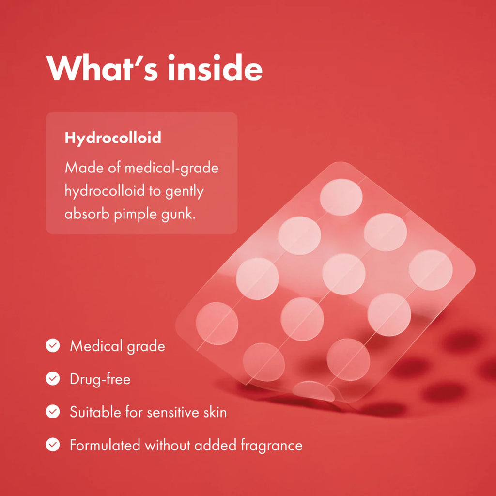 Hero Cosmetics Mighty Patch Original – hydrocolloid acne patches for fast pimple reduction and healing