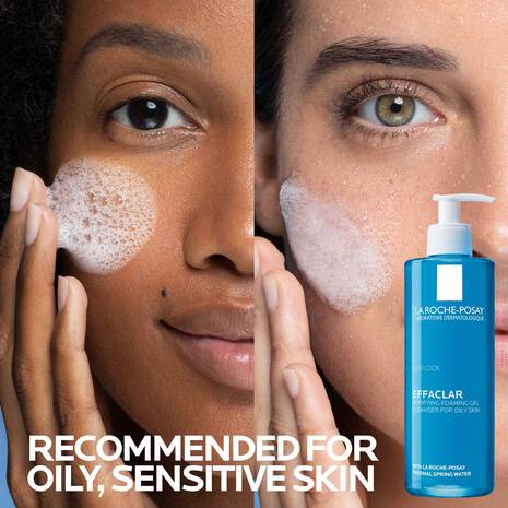 La Roche-Posay EFFACLAR Gel Moussant 400ml – foaming facial wash for oily and acne-prone skin