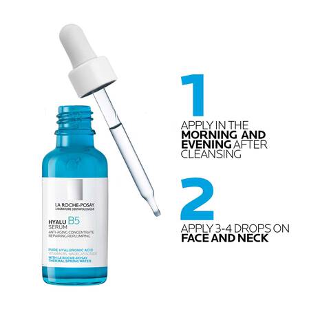 La Roche-Posay HYALU B5 Serum 30ml – anti-aging hyaluronic acid face and neck serum for hydration and skin repair