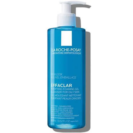 La Roche-Posay EFFACLAR Gel Moussant 400ml – foaming facial wash for oily and acne-prone skin
