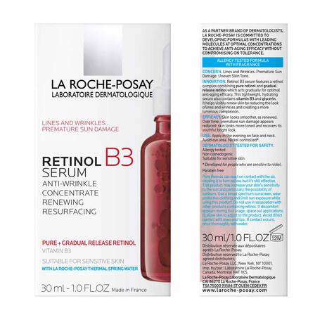 La Roche-Posay RETINOL B3 Serum 30ml – anti-aging pure retinol serum for smoother, hydrated, and renewed skin