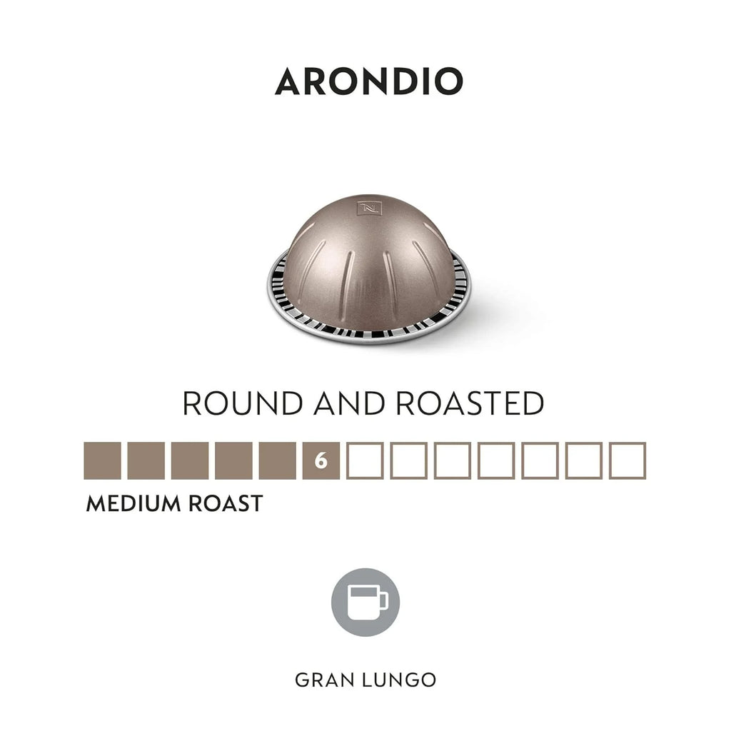 Nespresso VertuoLine Arondio Gran Lungo Americano Medium Roast Coffee Capsules