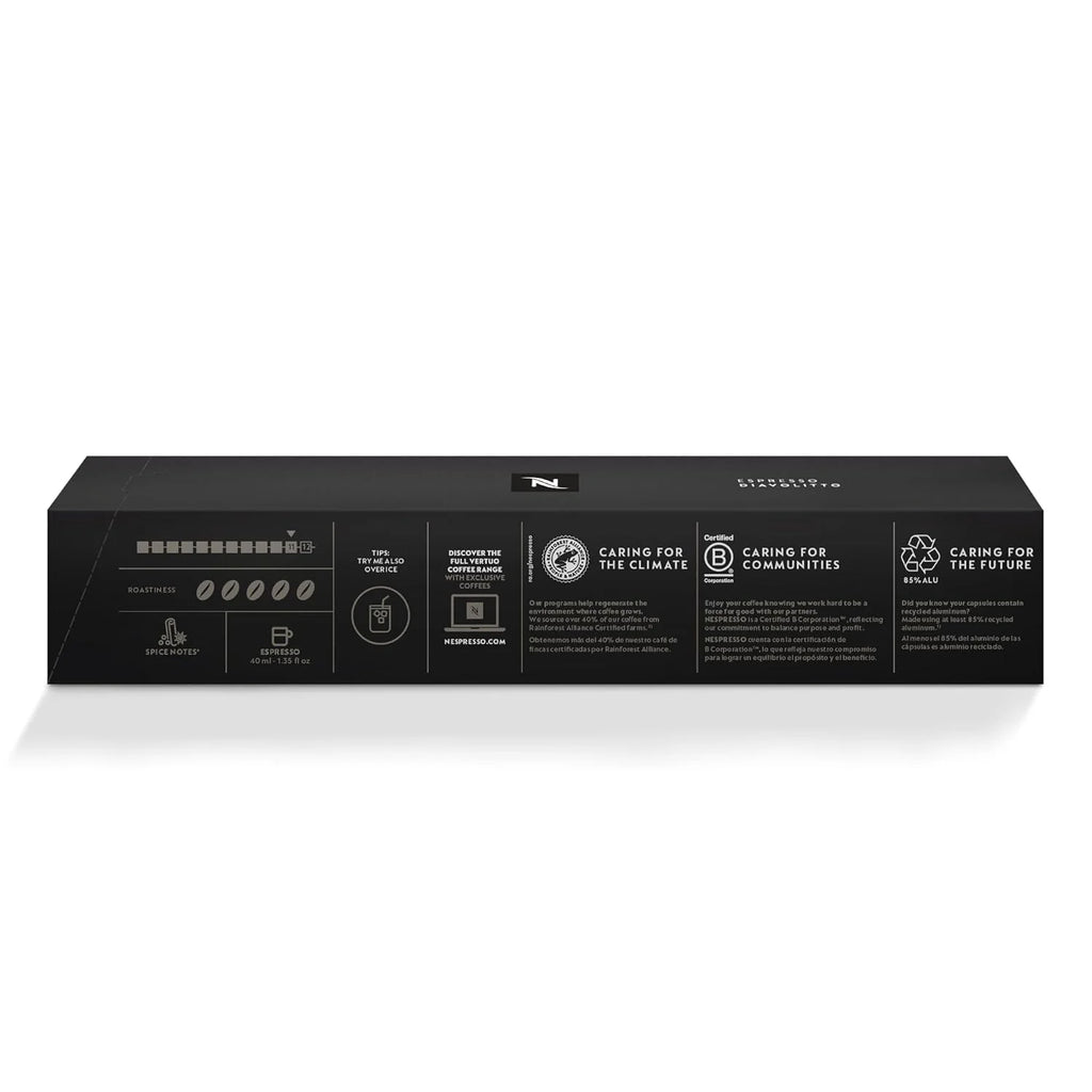 Nespresso VertuoLine Diavolitto Dark Roast Espresso Capsules