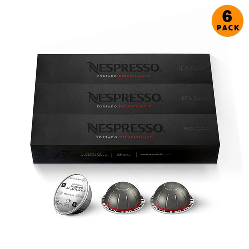 Nespresso Vertuo Line Fortado Decaffeinato Gran Lungo Coffee Capsules