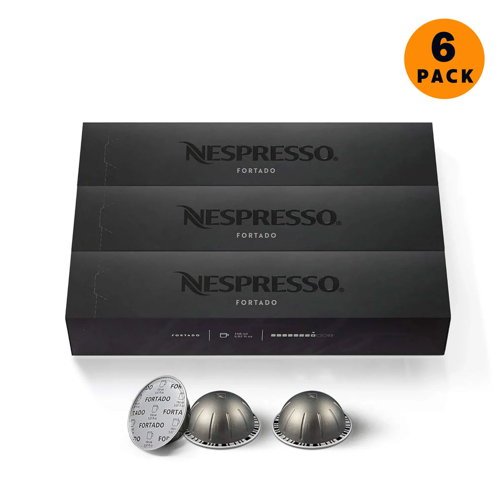 Nespresso Vertuo Line Fortado Gran Lungo Americano Dark Roast Espresso Capsules