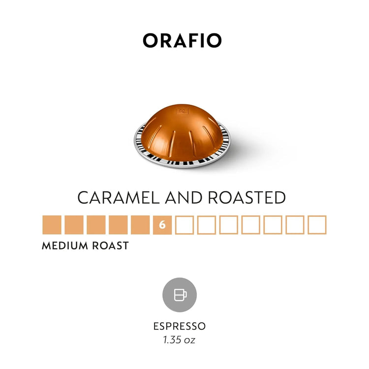 Nespresso VertuoLine Orafio Medium Roast Espresso Capsules