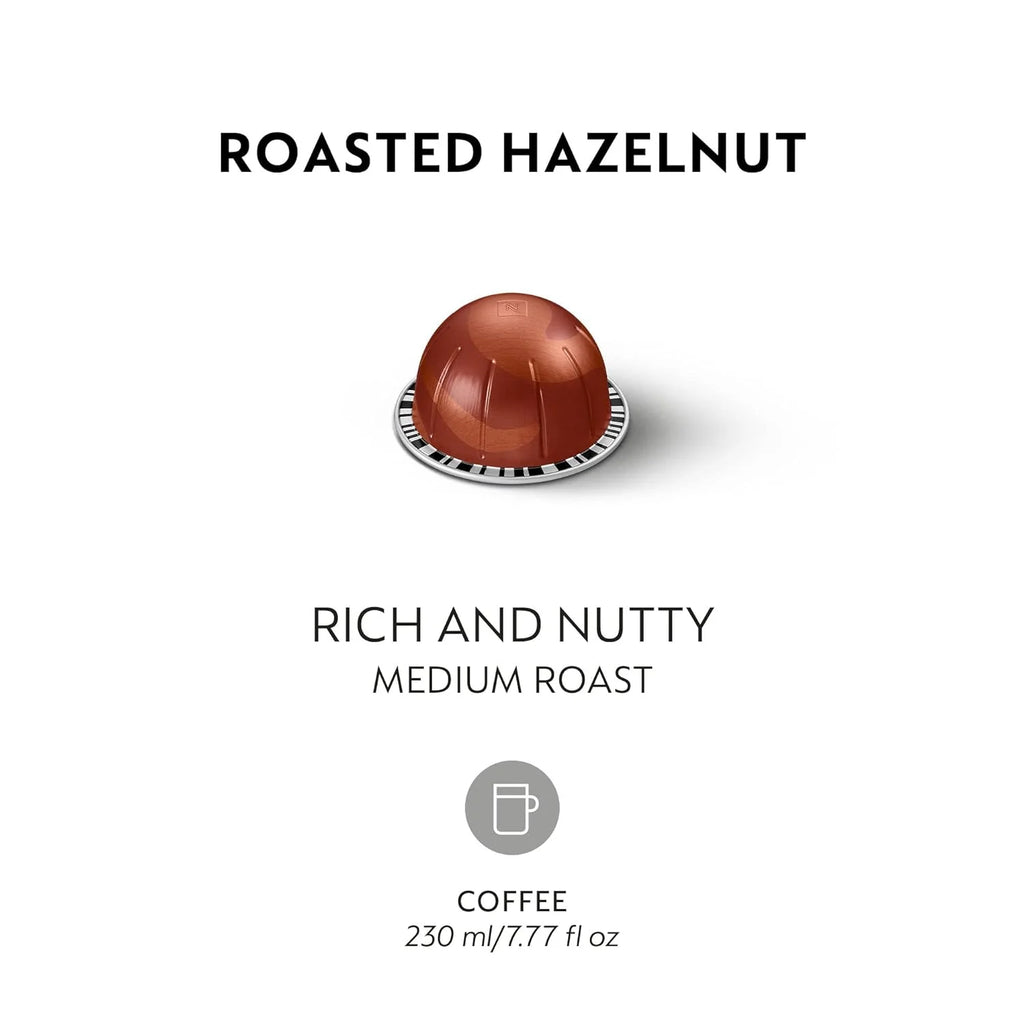 Nespresso VertuoLine Roasted Hazelnut Coffee Capsules