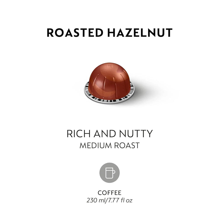 Nespresso VertuoLine Roasted Hazelnut Coffee Capsules